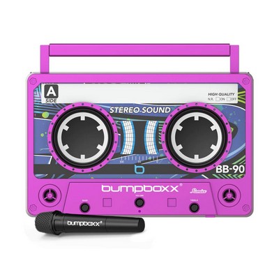 Bumpboxx Remixx Bluetooth Boombox Speaker Pink Magenta