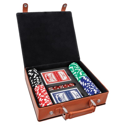 Leatherette 100 Chip Poker Set