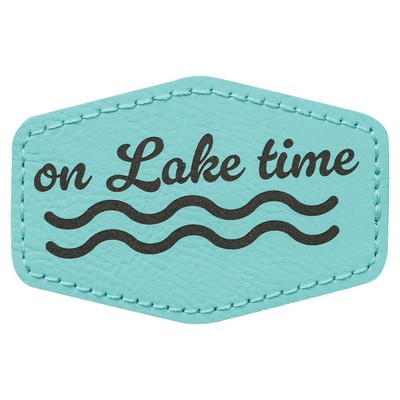 Hex Leatherette Patch with Adhesive