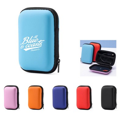 Rectangle Protective Earbud Case with Mesh Bag