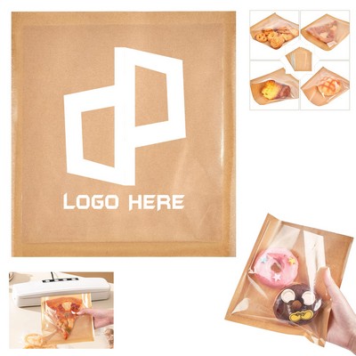 9.84X8.27" Grease Proofing Kraft Paper Bag