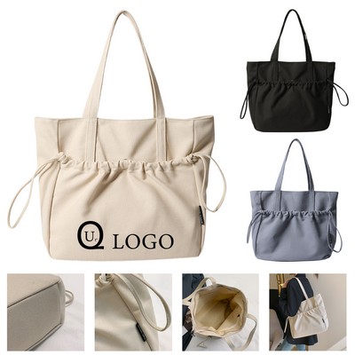 Casual Single-Shoulder Canvas Tote Bag