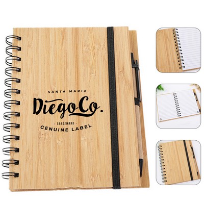 Bamboo Notebook with Pen