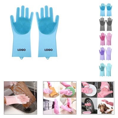 Spot Silicone Dishwashing Gloves