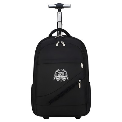 2-in-1 Rolling Laptop Bag - Telescopic Handle Design