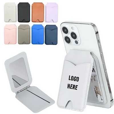 Magnetic Phone Wallet With Mirror