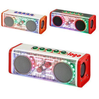 Wireless RGB Light Transparent Speakers