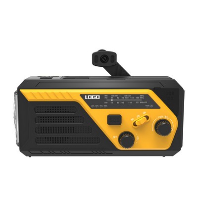 Multifunctional Radio With Flashlight Manual Power Generation