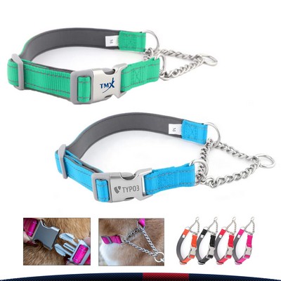 Barkle Reflective Martingale Dog Collar - M