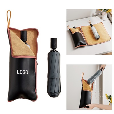Oxford Fabric Waterproof Umbrella Bag - Absorbent Portable Wet Umbrella Holder for Car & Family Use