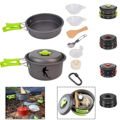 Camping Cookware Mess Kit(10 Piece)