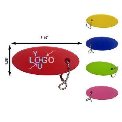 Personalized Oval Floater Keychain