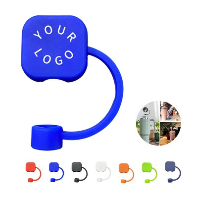 Square Silicone Straw Cap Dust Cover For 9 To 11mm Straw