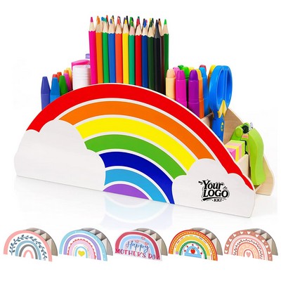 Rainbow Wood Organizer