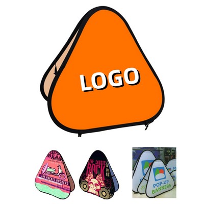 48" Foldable Double-Sided Stretchy Warp-Knitted Fabric Advertising A-Frame Sign