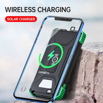 Portable Wireless Solar Power Bank 10000mAh