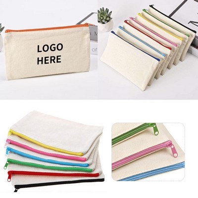 Long-Lasting Canvas Makeup Pencil Case