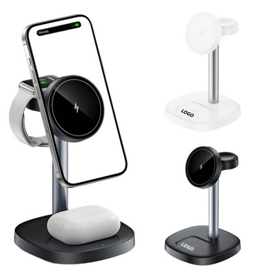 4" Magnetic 3In1 Design Wireless Charger