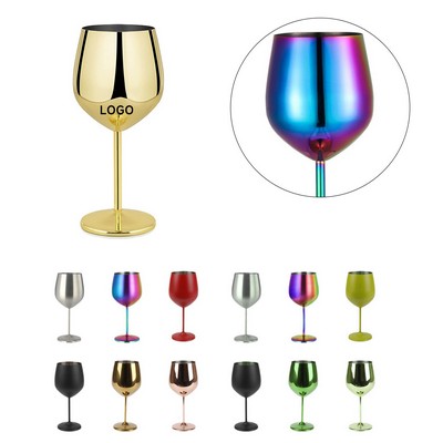 17oz Stainless Steel Wine Glasses