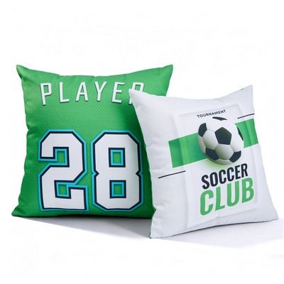 Double-Sided Throw Pillow (Removable Cover)