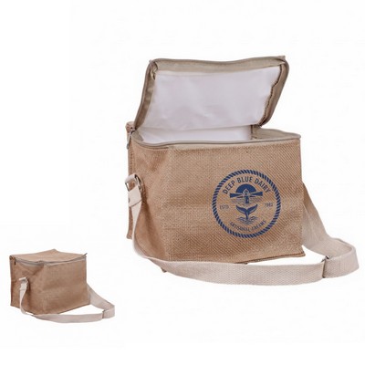 Jute Picnic Cooler Bag