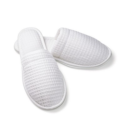 Woman's Closed Toe Waffle Slippers
