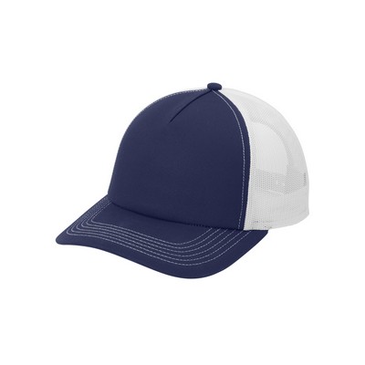 Port Authority® Low-Profile Snapback 5-Panel Trucker Cap