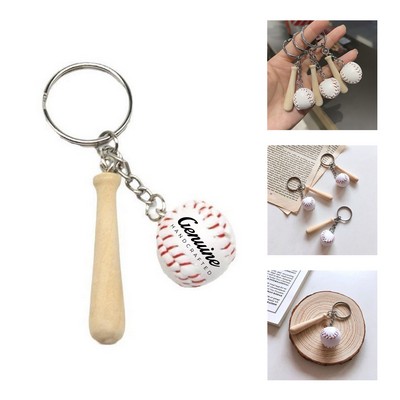 Mini Baseball Keychain