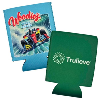 Custom 12 oz Neoprene Can Cooler | Full Color Can Holder | Event, Bar & Giveaway Drink Insulator