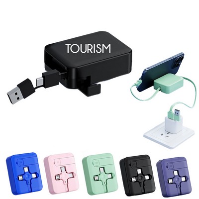 3-In-1 Data Charging Cable With Phone Holders