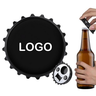 Bottle Cap Shape Fridge Magnet & Bottle Opener