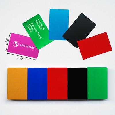 Custom Aluminum Metal Business Cards