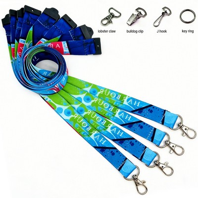 Dye Sublimation Lanyard w/ Safety Breakaway