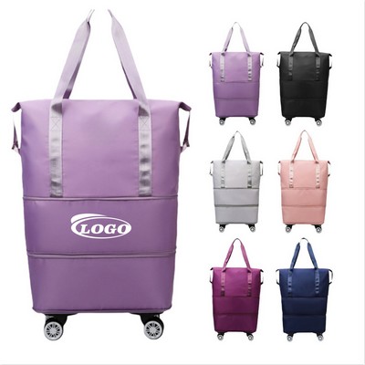 Expandable Wheeled Travel Duffel Bag