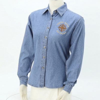 Custom Logo Denim Shirts
