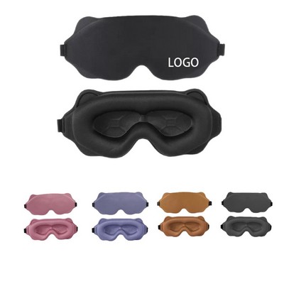 Custom Sleep Mask 3D Contoured Blackout Soft Eye Cover