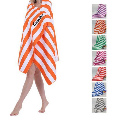 Single Side Stripe Beach Towel