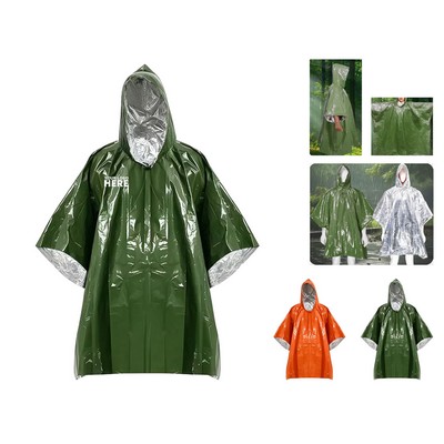 Mylar Rain Poncho