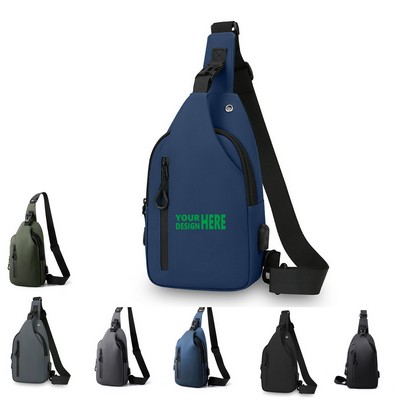 Crossbody Sling Bag Backpack With Usb Charging