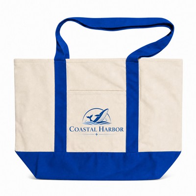 14 oz. Large TJ Canvas Tote Bag- 14" x20"x 6"