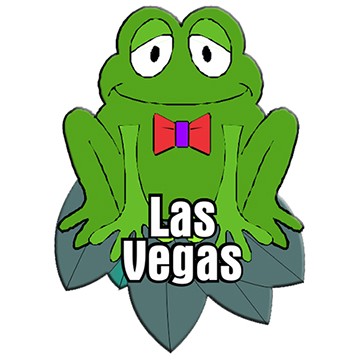 Las Vegas Frog Promotional Magnet w/ Strip Magnet (6 Square Inch)