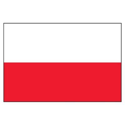 Poland National Flag No Eagle (5'x8')