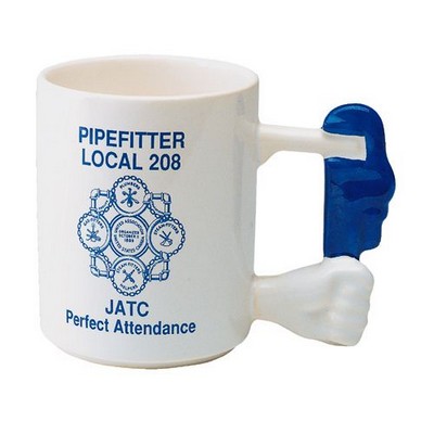 13 Oz. Unique Handle Mug w/Wrench in Hand Handle