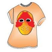 Hockey Mask T-Shirt Lapel Pin