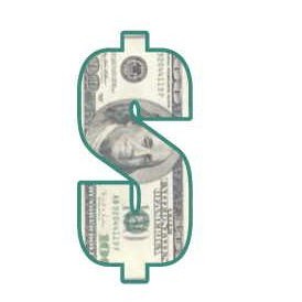 Dollar Sign $100 Bill Promotional Magnet w/ Strip Magnet (4 Square Inch)