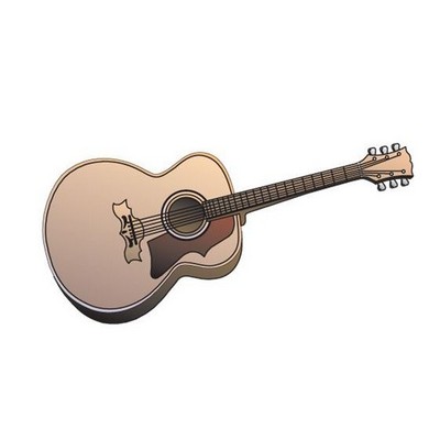 Acoustic Guitar Maxi Magnet (6 Square Inch)
