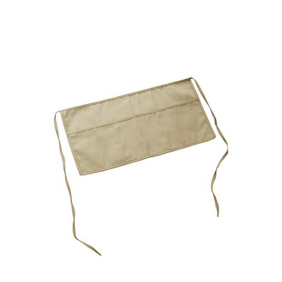 Chef's Waist Length Apron w/ 3 Pockets- 20" x 10"