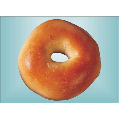 Round Bagel Rectangle Badge w/ Bar Pin (2"x3")