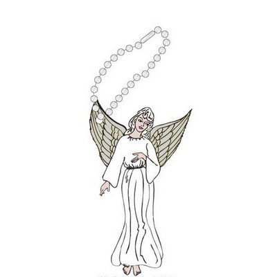 Angel Promotional Key Chain w/ Black Back (4 Square Inch)