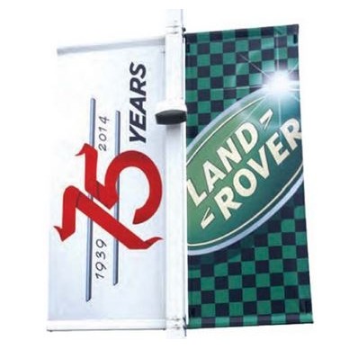 18 Oz. Vinyl Pole Single Banner Custom Design (3'x8')
